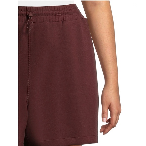 Women's Heavy Weight Fashion Shorts. Color: Deep Chianti - Picture 5 of 5